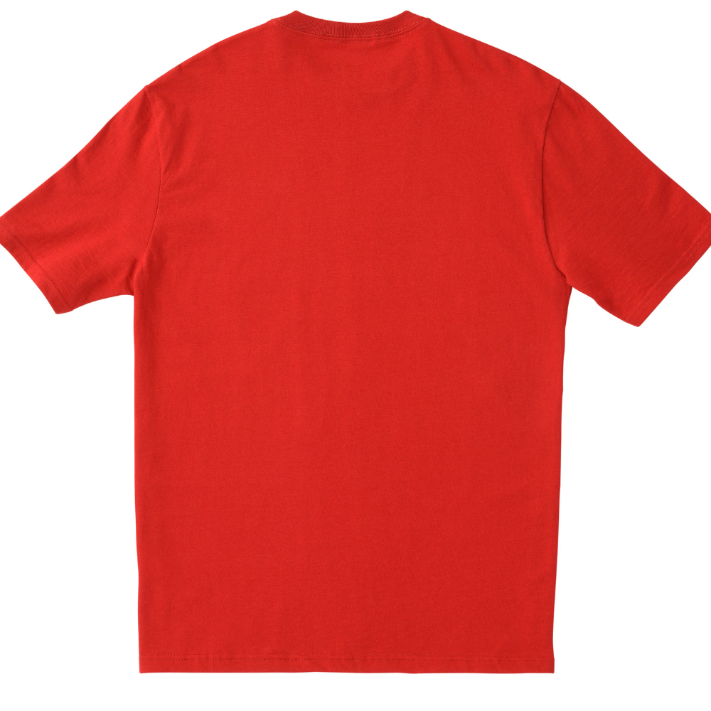 Classic Solid Crewneck Tee – Crimson Red