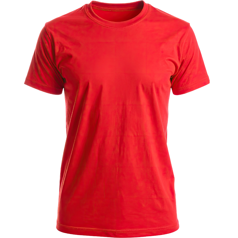 Classic Solid Crewneck Tee – Crimson Red