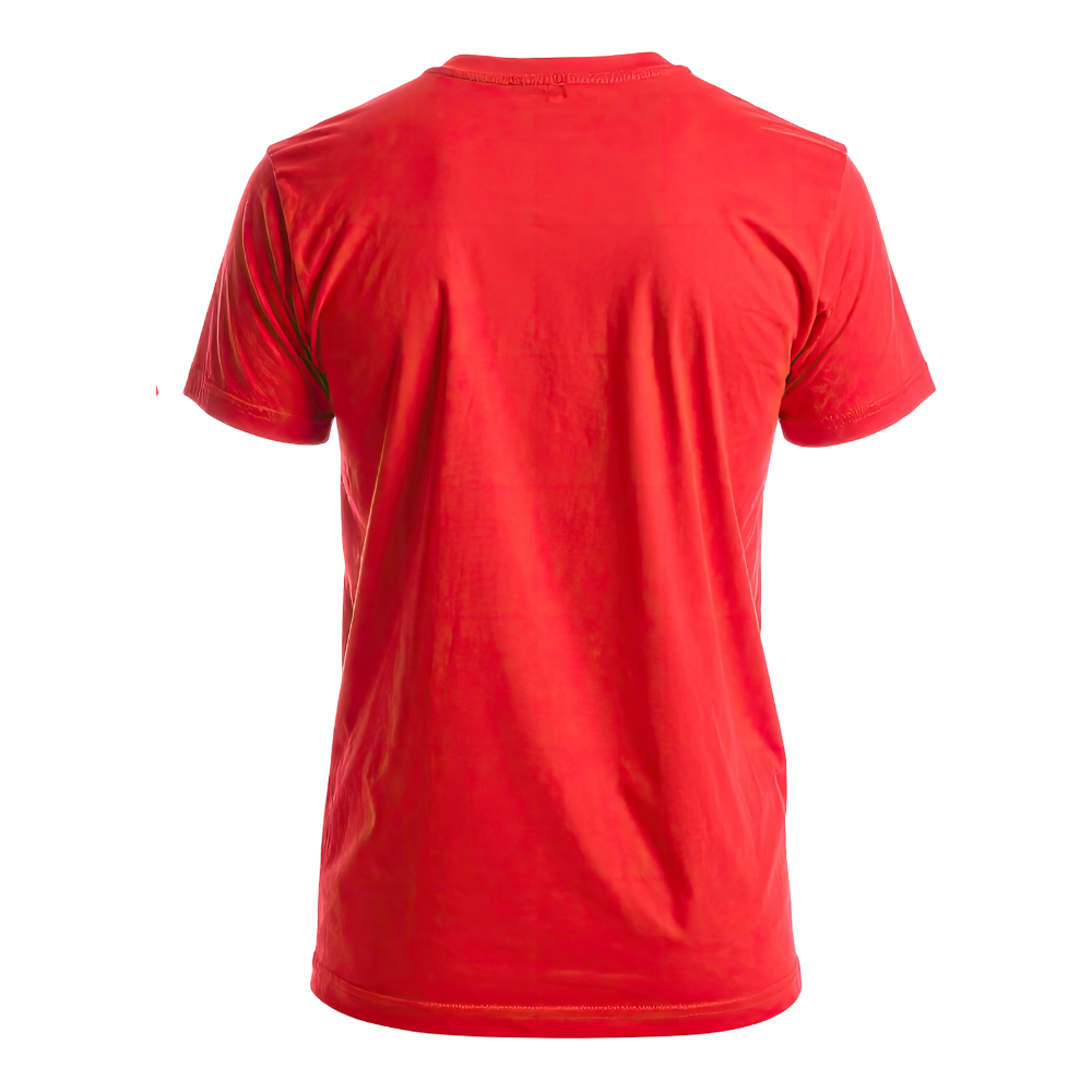 Classic Solid Crewneck Tee – Crimson Red