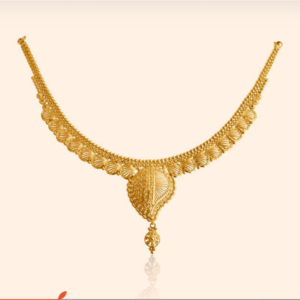 Classic Festive Gold Choker Necklace with Pendant